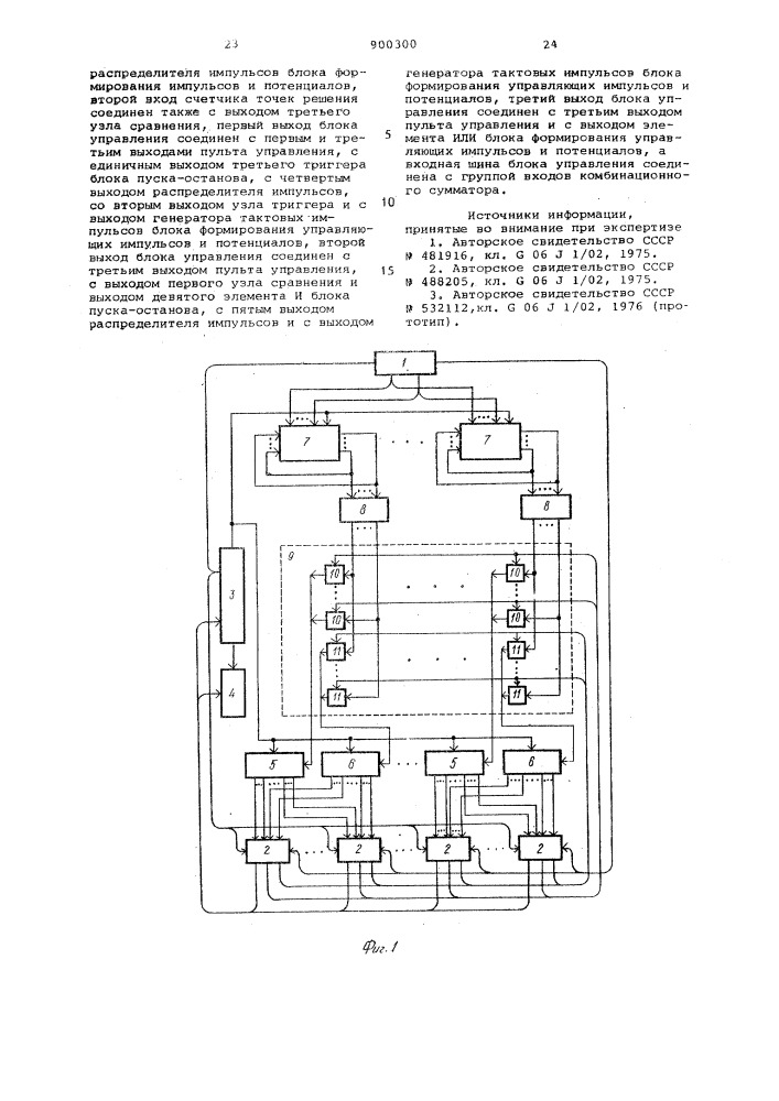 Цифровая интегрирующая структура (патент 900300)