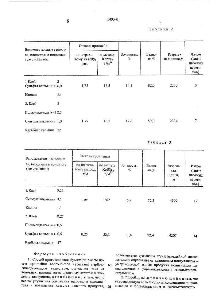 Способ приготовления бумажной массы (патент 549541)
