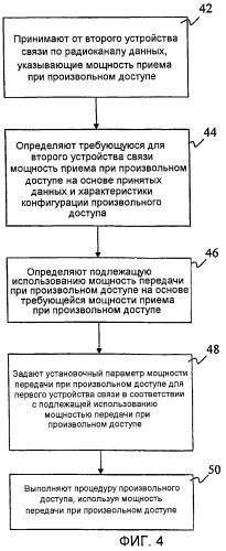 Способы и устройства для управления мощностью при произвольном доступе в сети связи (патент 2472318)