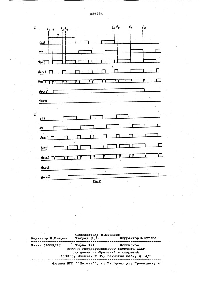 Цифровой фазовый детектор (патент 886234)