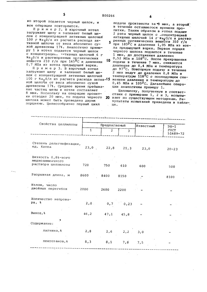 Способ получения сульфатнойцеллюлозы (патент 800266)