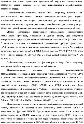 Связывающие протеины, специфичные по отношению к инсулин-подобным факторам роста, и их использование (патент 2492185)