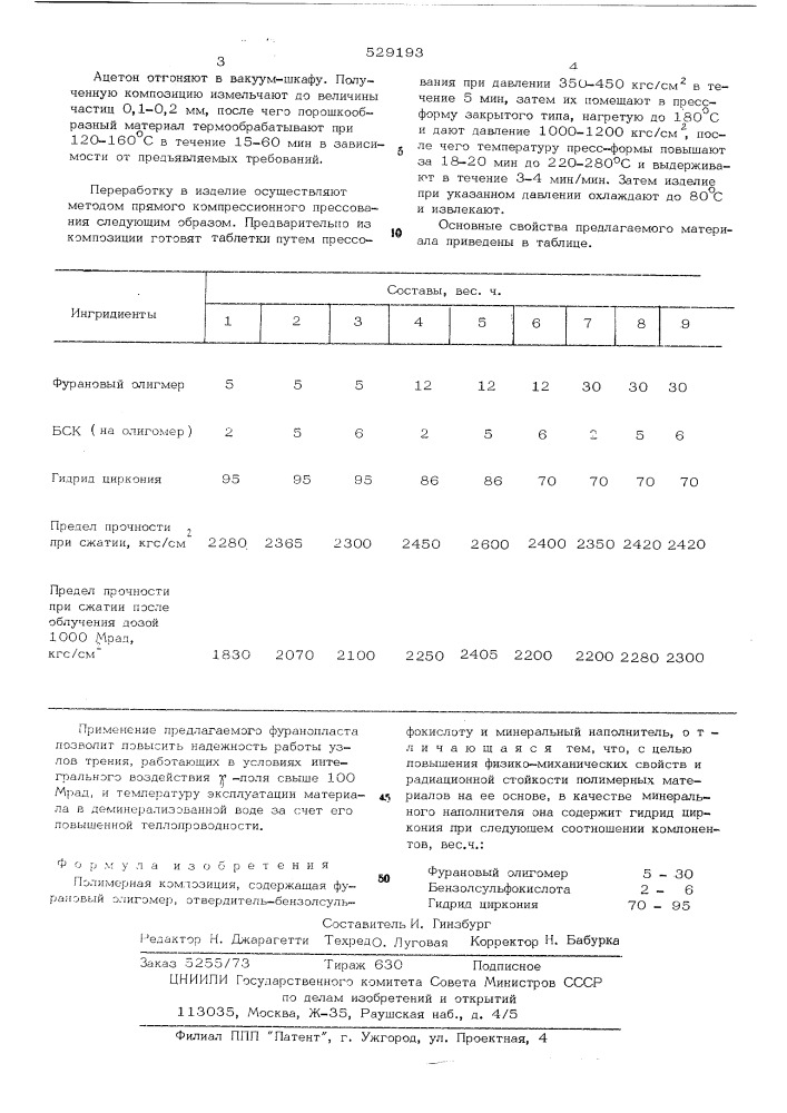 Полимерная композиция (патент 529193)