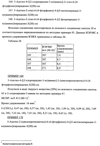 Новые производные пиридазин-3(2н)-она (патент 2346939)