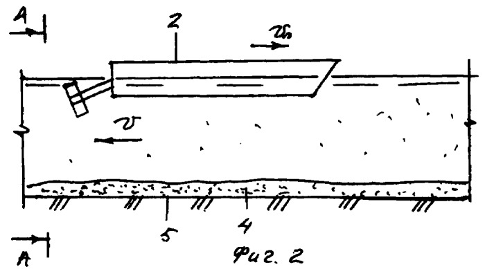Способ очистки глубоких рек и каналов от наносов (патент 2318952)