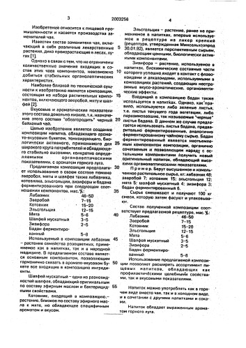 "композиция фиточая "чаргинский" (патент 2003256)