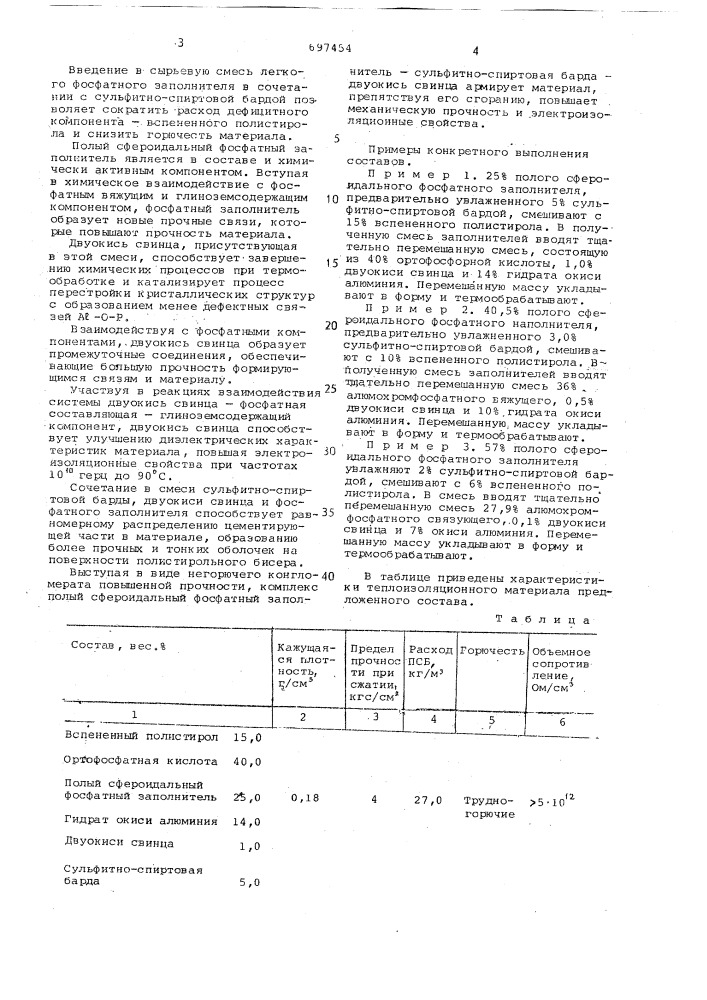 Сырьевая смесь для изготовления теплоизоляционных изделий (патент 697454)