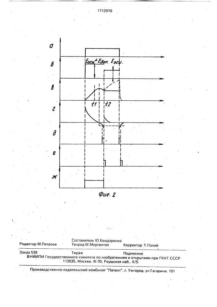 Устройство для форсированного включения электромагнита (патент 1712970)