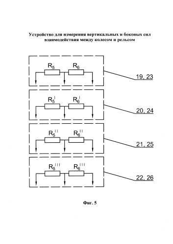 Устройство для измерения вертикальных и боковых сил взаимодействия между колесом и рельсом (патент 2591739)