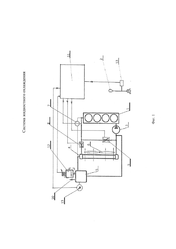Система жидкостного охлаждения (патент 2640661)
