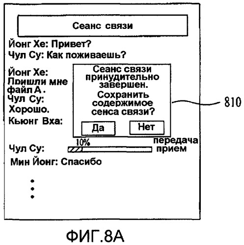 Терминал и способ осуществления сеанса связи с использованием в них услуги мгновенного обмена сообщениями (патент 2419251)