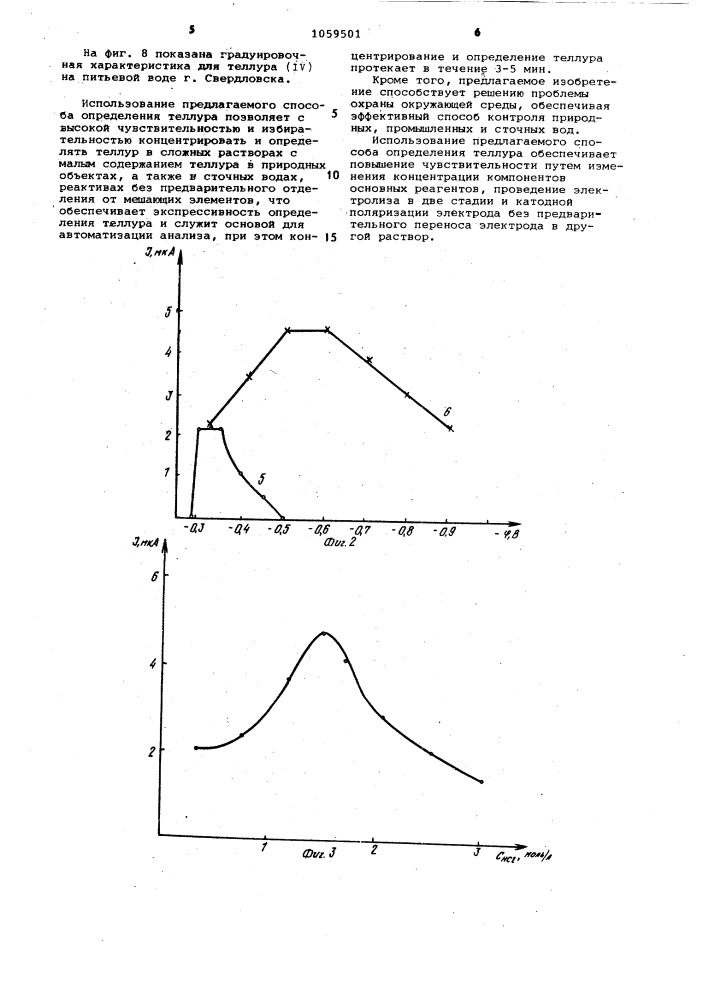 Способ вольтамперометрического определения теллура (патент 1059501)