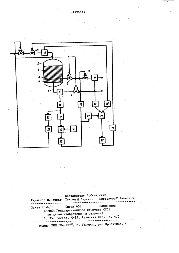 Способ управления процессом фильтрования (патент 1194462)