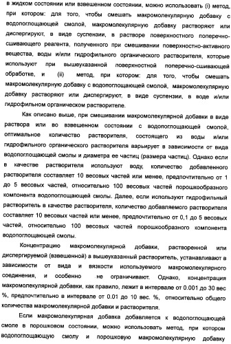 Твердый водопоглощающий реагент и способ его изготовления, и водопоглощающее изделие (патент 2355370)