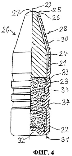 Частично раздробляющаяся пуля с массивным ядром и ядро из спрессованного порошка (патент 2356001)