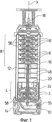 Многоступенчатый центробежный насосный агрегат (патент 2578778)