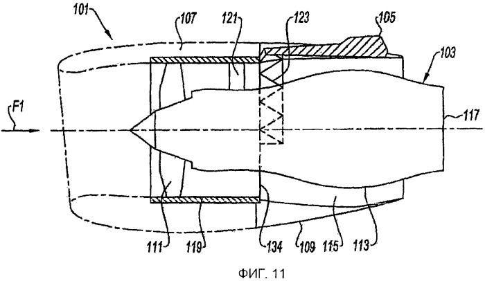 Гондола для двухконтурного турбореактивного двигателя (патент 2453477)