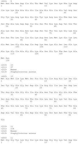 Композиции для иммунизации против staphylococcus aureus (патент 2508126)