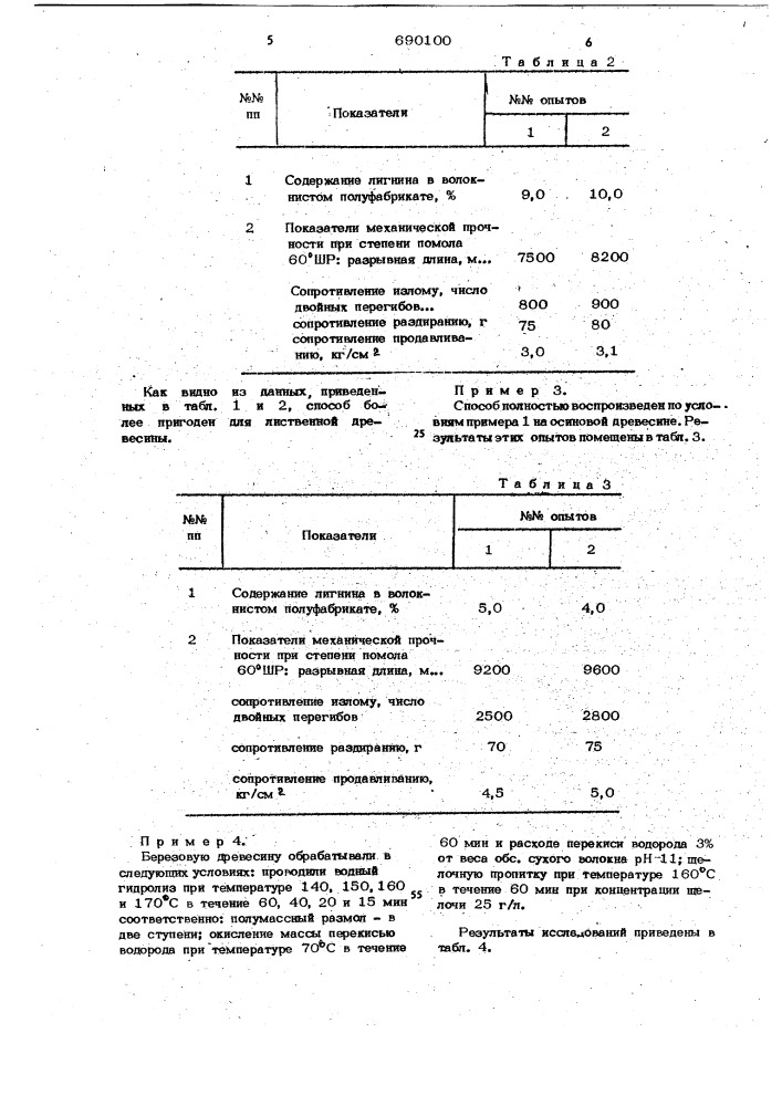 Способ получения волокнистого целлюлозного полуфабриката (патент 690100)