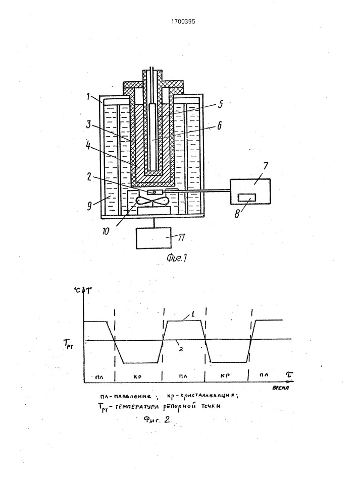 Способ воспроизведения температурных реперных точек (патент 1700395)