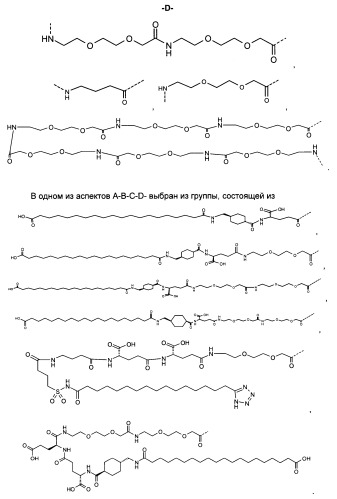 Длительно действующие агонисты рецепторов y2 и(или) y4 (патент 2504550)