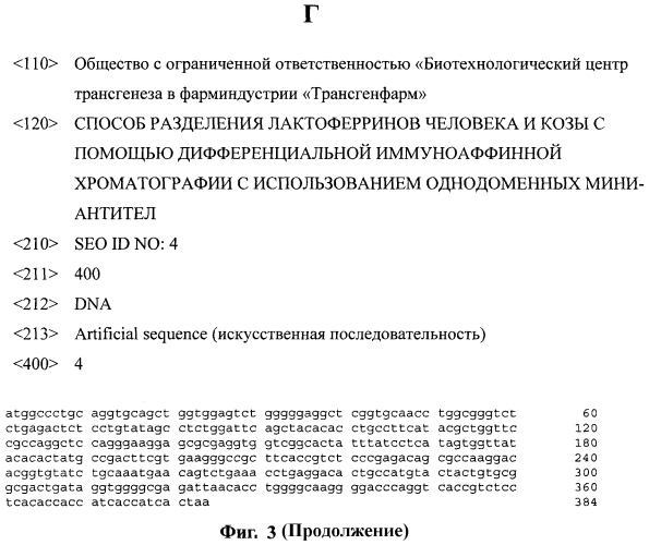 Способ разделения лактоферринов человека и козы с помощью дифференциальной иммуноаффинной хроматографии с использованием однодоменных мини-антител (патент 2553515)