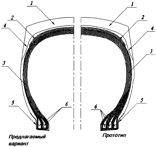 Пневматическая шина для крупногабаритных автомобилей (патент 2320496)