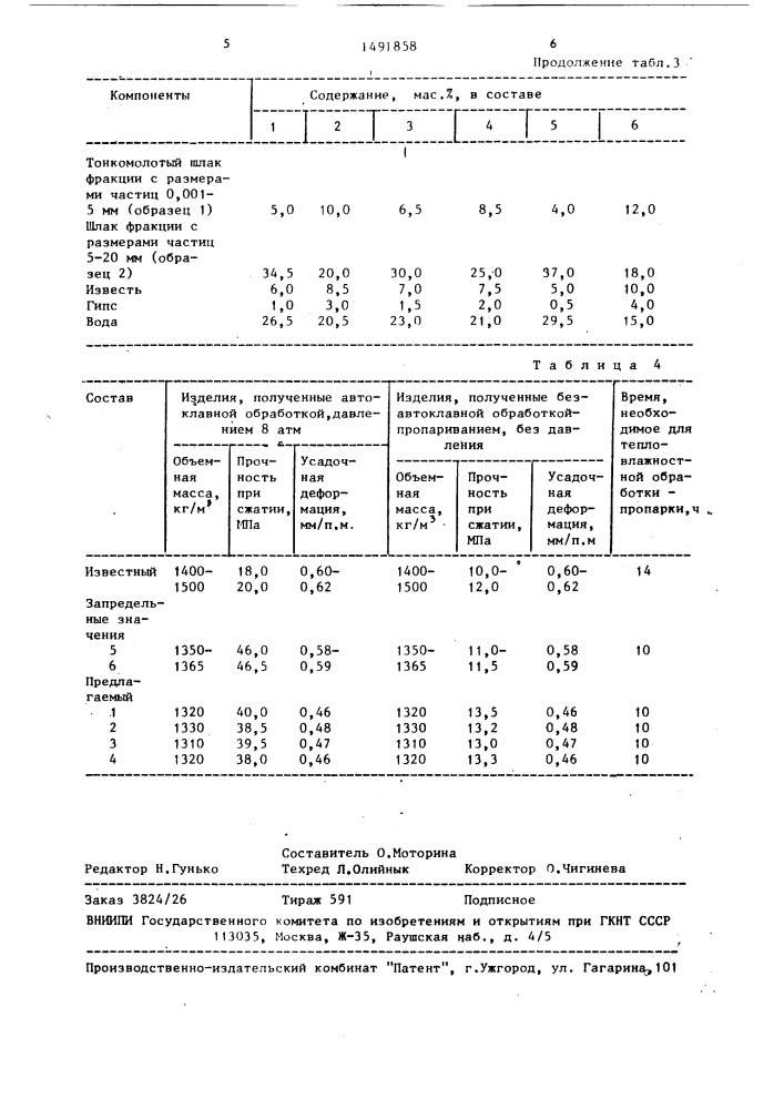 Сырьевая смесь для изготовления легкого бетона (патент 1491858)