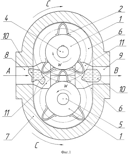 Шестеренная гидромашина (патент 2499911)