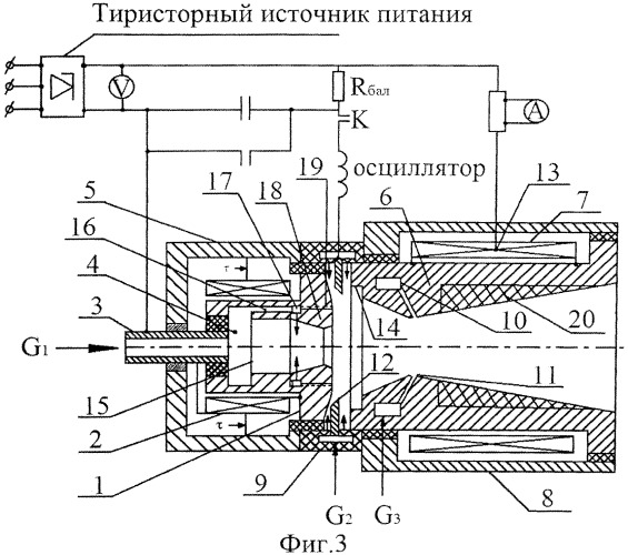 Высокоресурсный электродуговой генератор низкотемпературной плазмы с защитным наноструктурированным углеродным покрытием электродов (патент 2541349)
