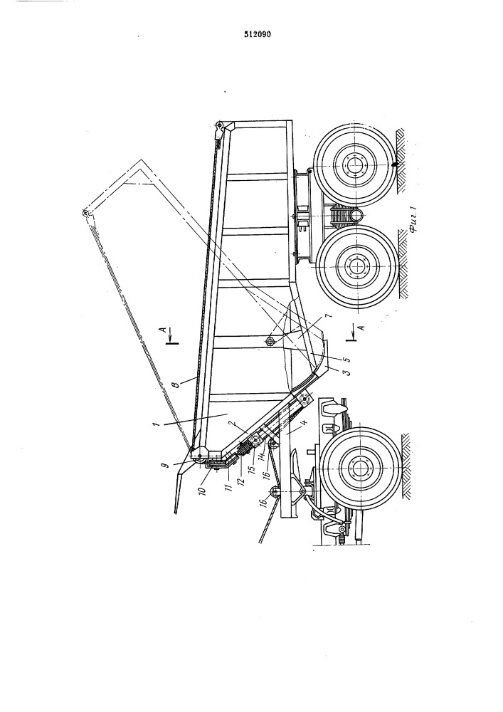 Кузов самосвала (патент 512090)