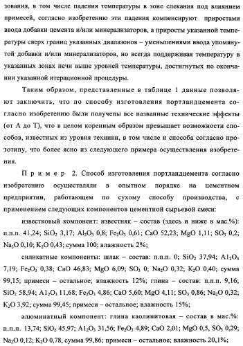 Способ изготовления портландцемента (патент 2333897)