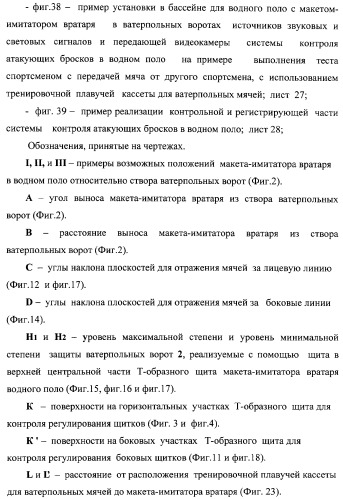 Макет-имитатор вратаря в водном поло, тренировочная плавучая кассета для ватерпольных мячей, способ экспериментальной оценки координационной выносливости спортсменов в технике атакующих бросков в водном поло, способ тренировки игроков в водном поло с использованием специализированных тренажерных устройств, система контроля атакующих бросков в водном поло (патент 2333026)