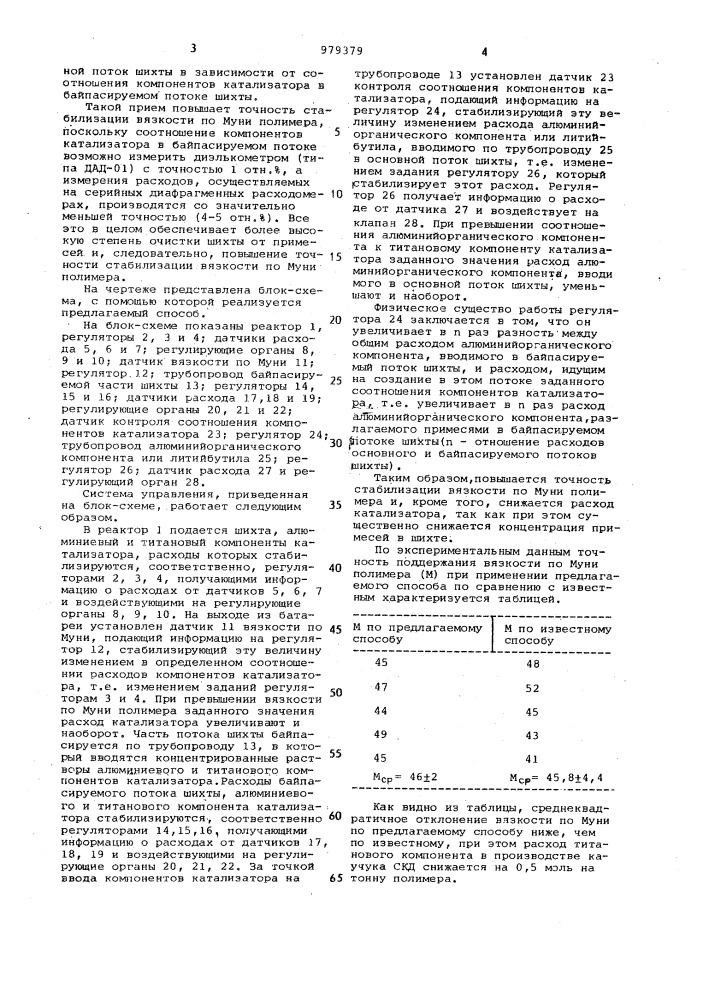 Способ регулирования процесса полимеризации сопряженных диенов (патент 979379)