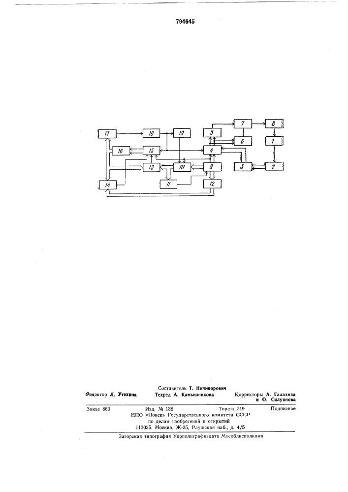 Устройство для управления регистра-цией графической информации (патент 794645)