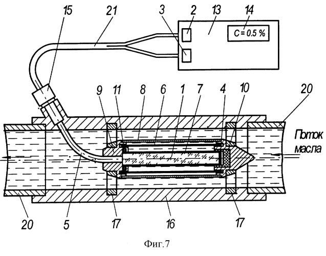 Устройство для измерения концентрации частиц сажи в дизельном моторном масле (патент 2291308)