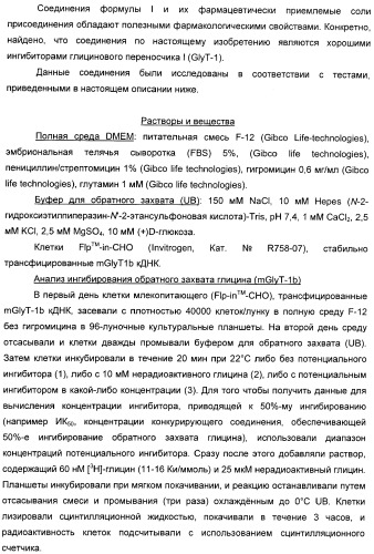 Гетероциклические замещенные фенилметаноны в качестве ингибиторов переносчика глицина 1 (патент 2405771)