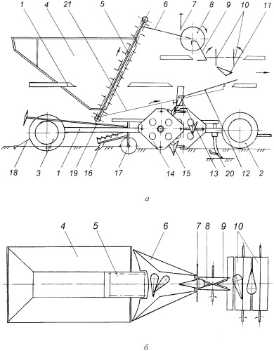 Высадкопосадочная машина для посадки корнеплодов конической формы (патент 2369074)