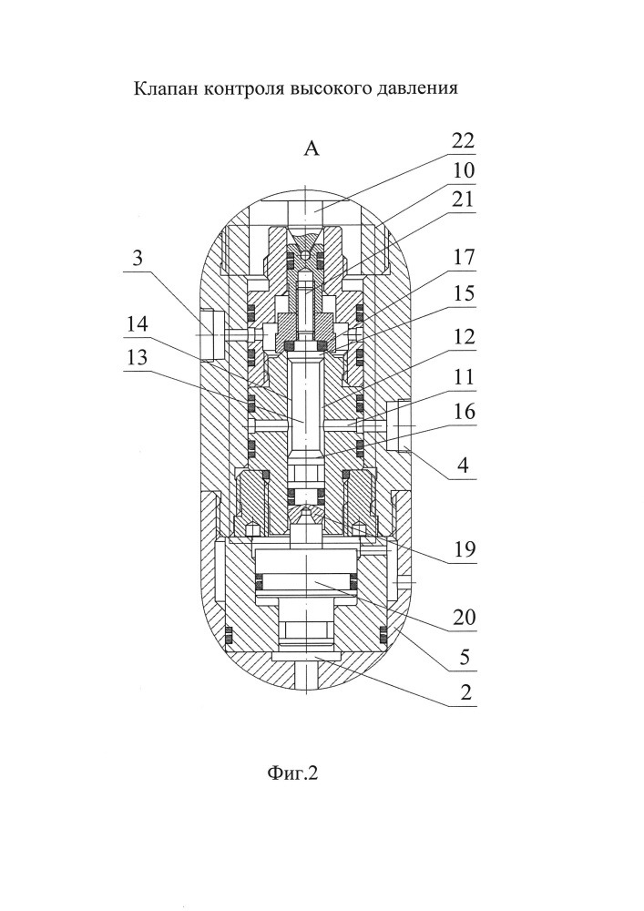 Клапан контроля высокого давления (патент 2612664)