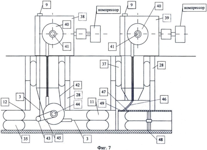 Способ восстановления трубопровода, устройство для тампонирования и покрытия трубопровода, способ и устройство для его очистки (патент 2458281)
