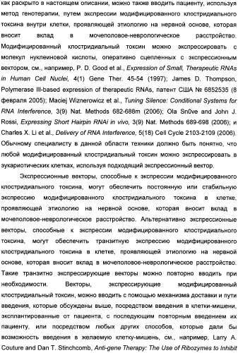 Способы лечения мочеполовых-неврологических расстройств с использованием модифицированных клостридиальных токсинов (патент 2491086)