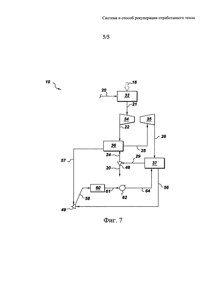 Система и способ рекуперации отработанного тепла (патент 2635859)