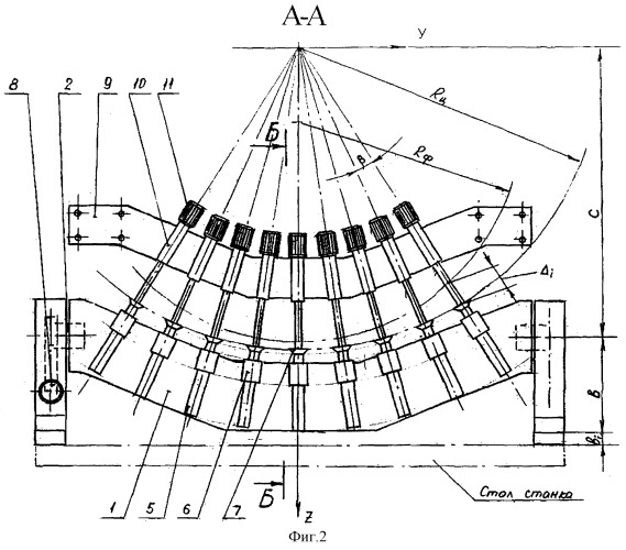 Универсальный автоматизированный комплекс для базирования и механической обработки крупногабаритных листовых деталей и способ их базирования (патент 2247018)