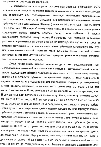 Соединения, представляющие собой стиролильные производные, для лечения офтальмических заболеваний и расстройств (патент 2494089)
