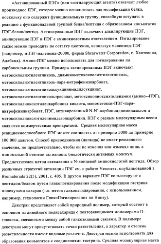 Композиции и лекарственные формы на основе гастрина, методы применения и получения (патент 2350351)
