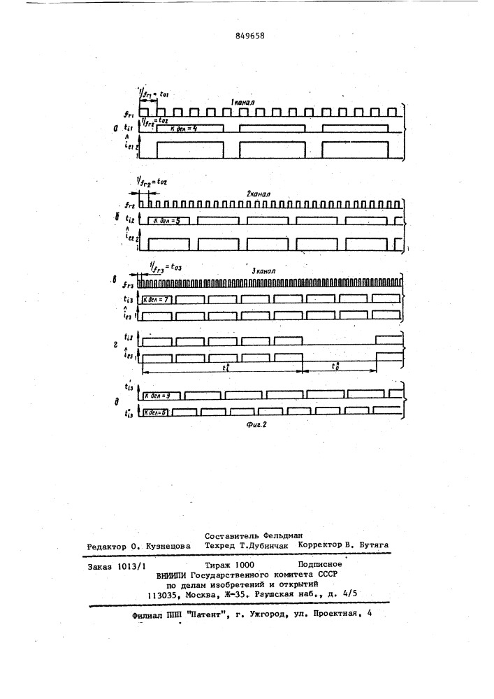 Многоканальный источник питания (патент 849658)