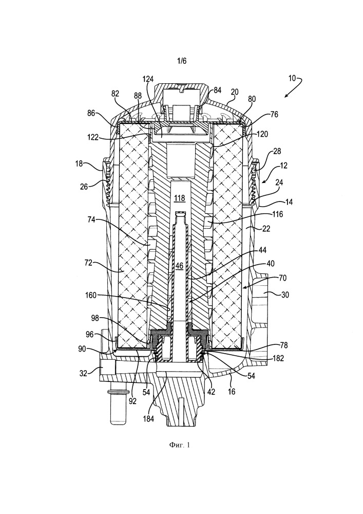 Фильтрующий элемент с волнообразным уплотнением (патент 2659906)