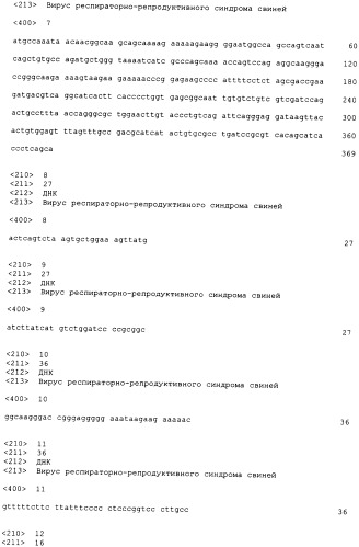 Композиция для защиты свиней от инфекции ррсс-вируса (варианты) и вакцина, содержащая указанную композицию (варианты) (патент 2381035)