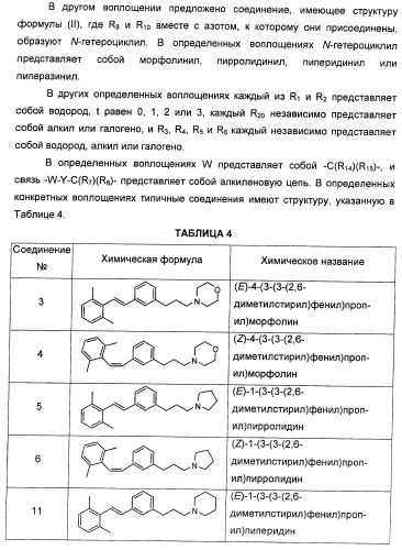 Соединения, представляющие собой стиролильные производные, для лечения офтальмических заболеваний и расстройств (патент 2494089)