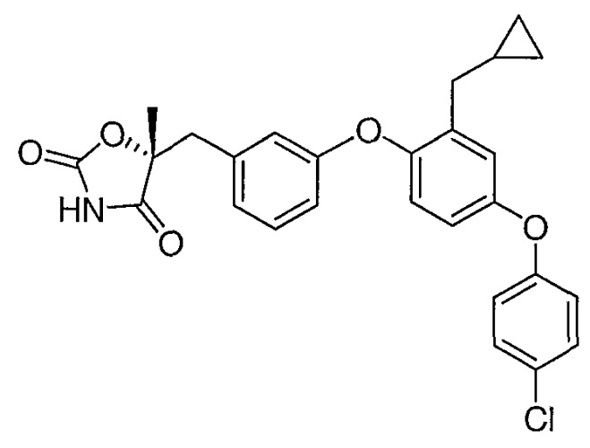 Антидиабетические оксазолидиндионы (патент 2355682)